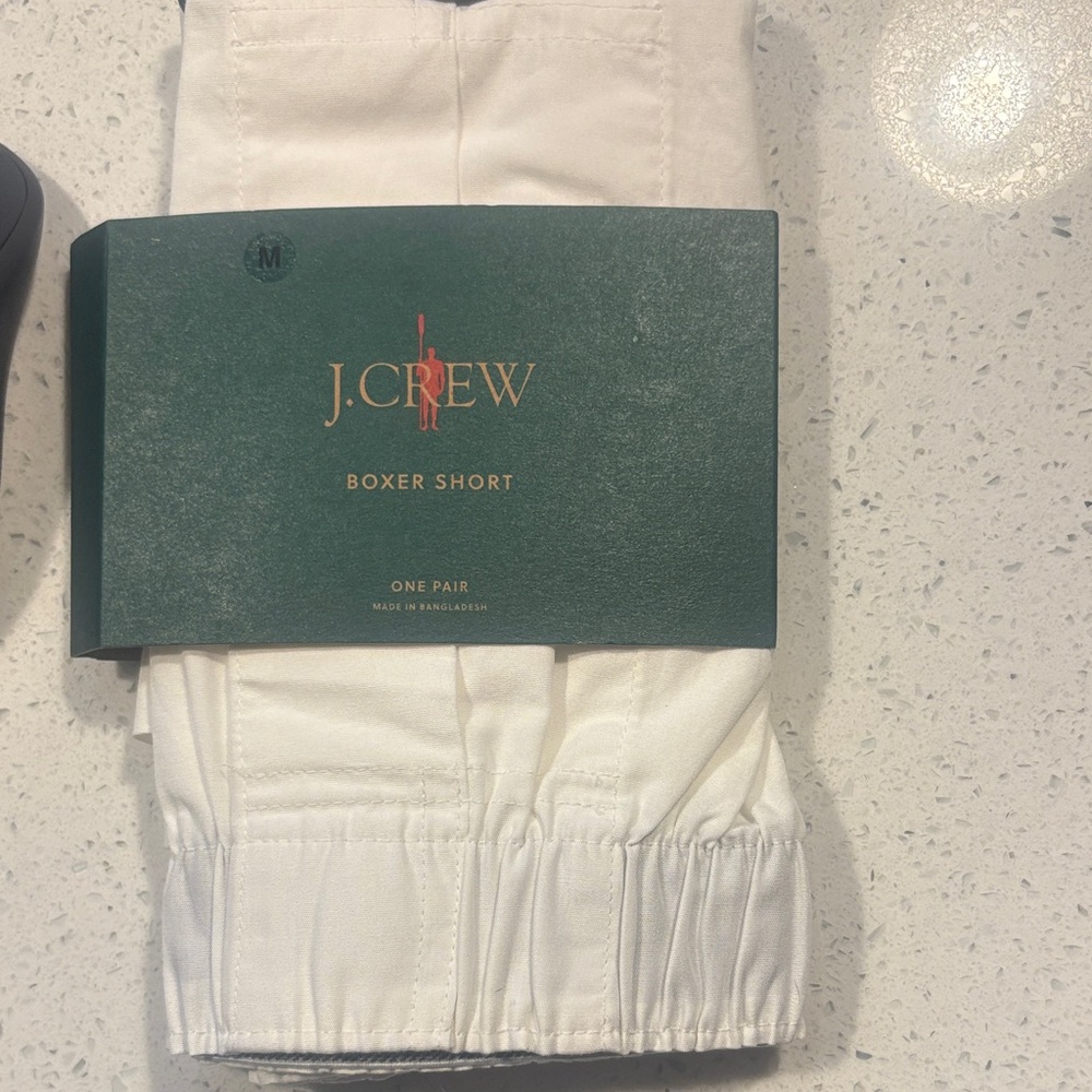 J. Crew White Boxer Shorts